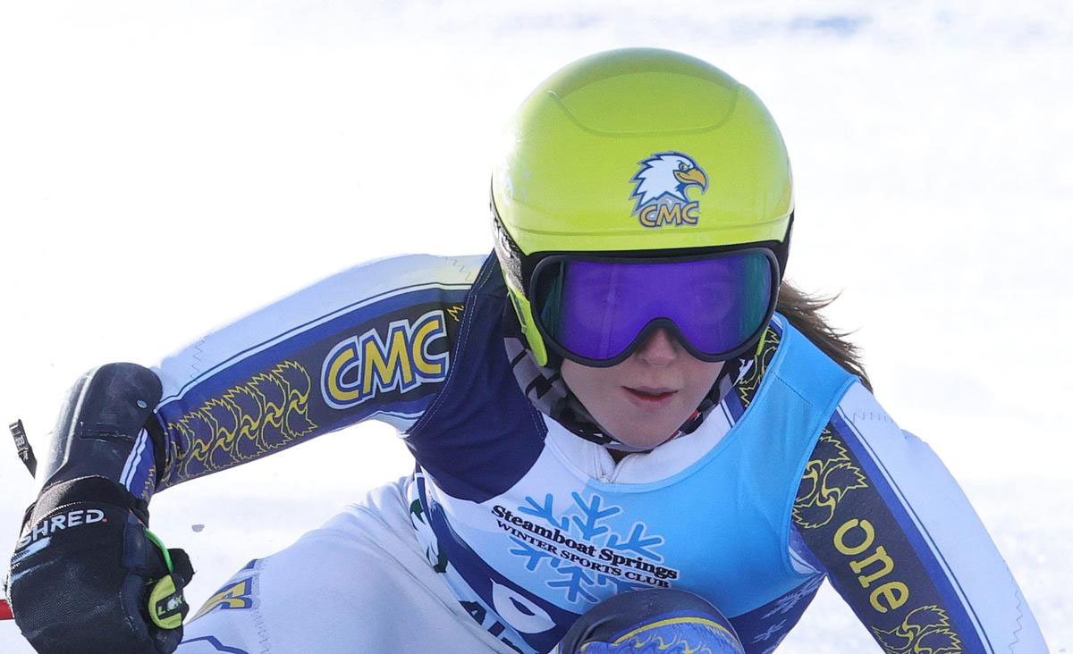 Mary Kate Kackworthy, CMC Ski Team Athlete, on course